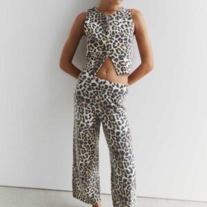 Pantalon Tejido Sublimado Animal Print